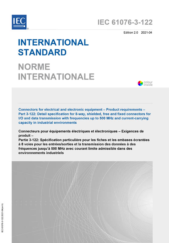 Cover IEC 61076-3-122:2021
